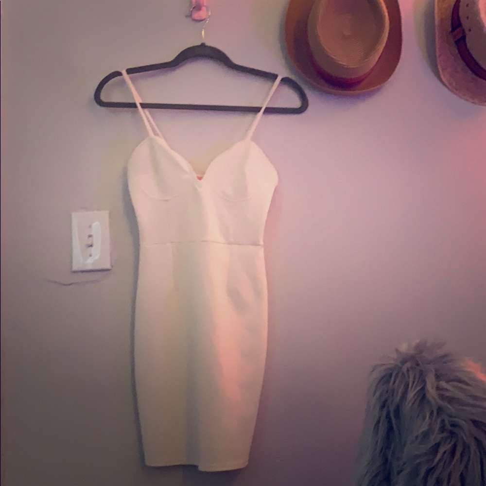 White Sexy 🖤 oh My Love Mini Dress